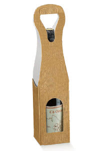 
            
                Carica l&amp;#39;immagine nel visualizzatore Galleria, Bag New Scatola per una bottiglia in cartoncino rinforzato goffrato motivo Seta Oro
            
        